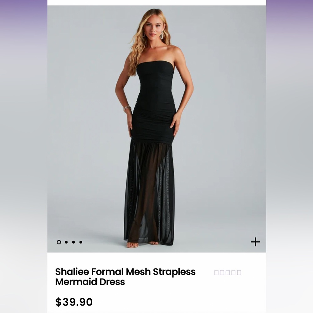 Windsor formal strapless mermaid dress